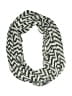 Unbranded Chevron-herringbone Gray Black Scarf One size - photo 1
