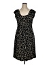 Chaps Paisley Black Cocktail Dress Size XL - photo 1