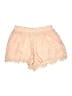 Lane Bryant 100% Polyester Hearts Pink Shorts Size 10/12P - photo 1