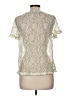 Ann Taylor LOFT Ivory Short Sleeve Top Size M - photo 2