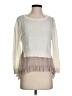 Anthropologie 100% Polyester Ivory Long Sleeve Top Size S - photo 1