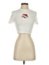 Shein Ivory Short Sleeve Turtleneck Size S - photo 1