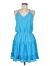 Unbranded 100% Polyester Solid Blue Casual Dress Size M - photo 1