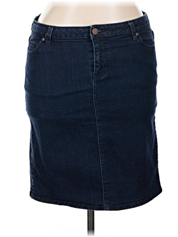 New York & Company Denim Skirt (view 1)