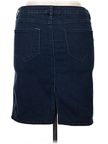 New York & Company Denim Skirt (view 2)