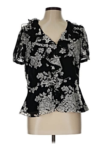 Lauren by Ralph Lauren Short Sleeve Blouse (view 1)