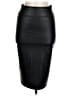 Simlu Solid Black Faux Leather Skirt Size M - photo 1