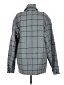 Brixton 100% Polyester Plaid Gray Coat Size M - photo 2