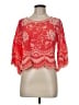 Solitaire 100% Rayon Red 3/4 Sleeve Blouse Size M - photo 1