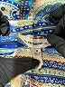 ee:some 100% Polyester Paisley Blue 3/4 Sleeve Blouse Size M - photo 7