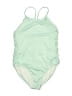 Crazy 8 Solid Green One Piece Swimsuit Size XL (youth) - photo 1