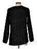 NY Collection Polka Dots Black Long Sleeve Blouse Size L (estimated) - photo 2