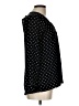 NY Collection Polka Dots Black Long Sleeve Blouse Size L (estimated) - photo 4