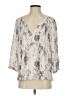 Odd Molly Silver 3/4 Sleeve Blouse Size (2) - photo 1