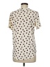 Assorted Brands Polka Dots Ivory Short Sleeve Top Size M - photo 2