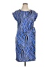 Dana Buchman Graphic Blue Casual Dress Size 0X - photo 1