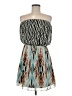 Guess 100% Polyester Print Teal Cocktail Dress Size 8 - photo 1