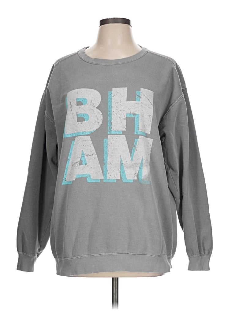 Pre-owned Comfort Colors Long Sleeve T-shirt In Gray