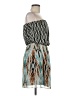 Guess 100% Polyester Print Teal Cocktail Dress Size 8 - photo 4