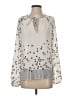 Gap Silver Long Sleeve Blouse Size S - photo 1