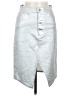 3x1 Metallic Silver Denim Skirt Size 3X - photo 1