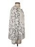 Gap Silver Long Sleeve Blouse Size S - photo 4