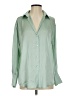 Zara 100% Polyester Solid Green Long Sleeve Blouse Size S - photo 1