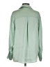 Zara 100% Polyester Solid Green Long Sleeve Blouse Size S - photo 2