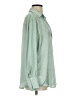 Zara 100% Polyester Solid Green Long Sleeve Blouse Size S - photo 5