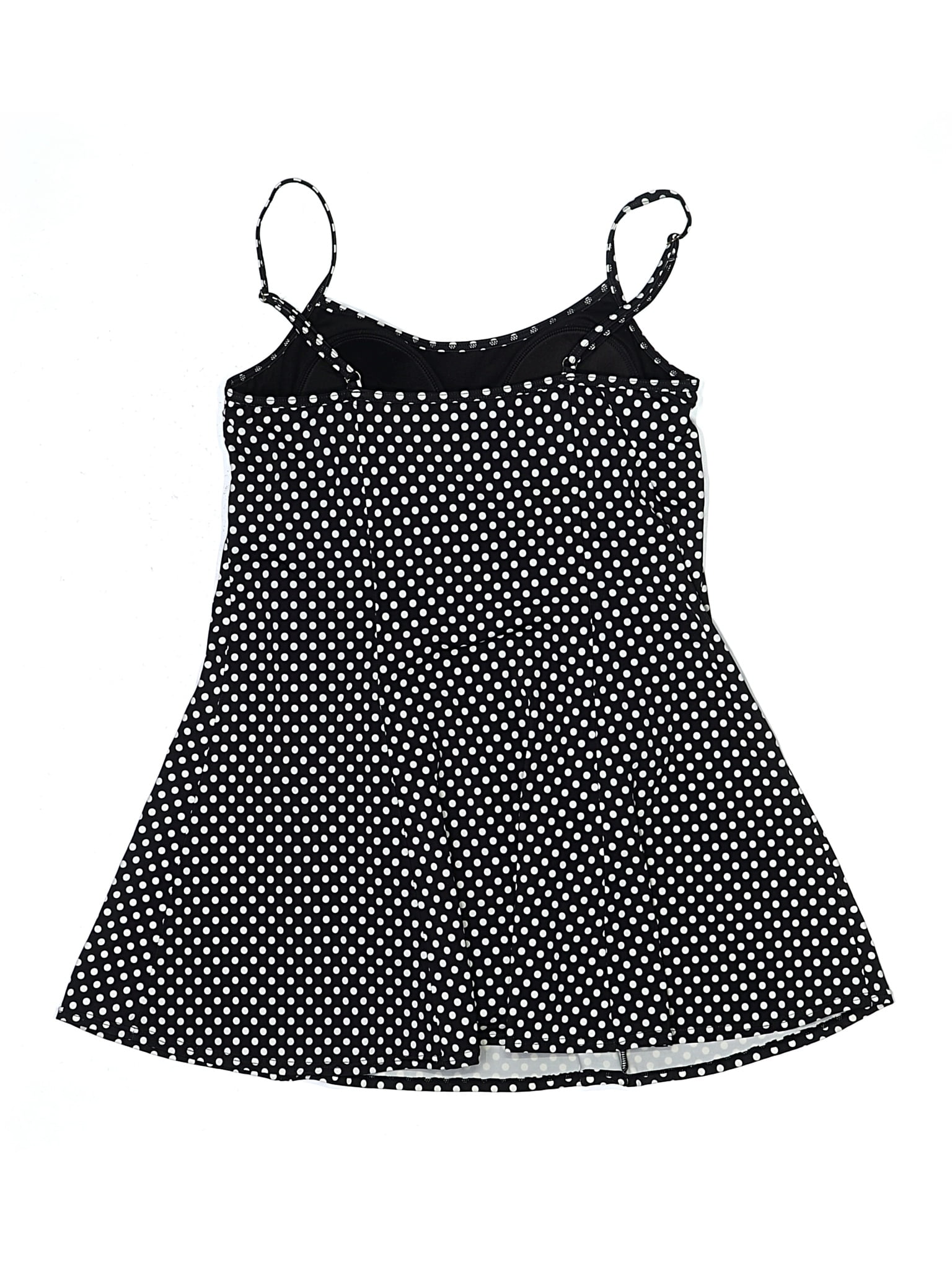 a shore fit swim dress Side Tie Knot Mesh Swim Dress, Black / Size S main image 0