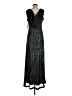 DKNY Metallic Black Casual Dress Size 8 - photo 2