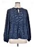 Old Navy Stars Blue Long Sleeve Blouse Size XL (tall) - photo 1