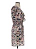 Peppermint 100% Polyester Print Tan Cocktail Dress Size S - photo 4