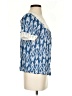 Alya 100% Rayon Blue Short Sleeve Blouse Size XS - photo 4