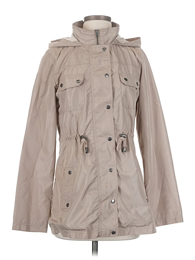 Pre-owned Merona Raincoat In Tan