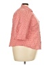Liz & Co. Checkered-gingham Red 3/4 Sleeve Button-Down Shirt Size 3X - photo 4