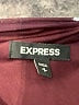 Express 100% Polyester Floral Burgundy Cocktail Dress Size S - photo 7