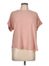 Maurices 100% Polyester Pink Short Sleeve Top Size L - photo 1