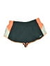 Nike 100% Polyester Color Block Green Athletic Shorts Size L - photo 1