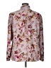 Express 100% Polyester Floral Silver Long Sleeve Blouse Size XL - photo 2