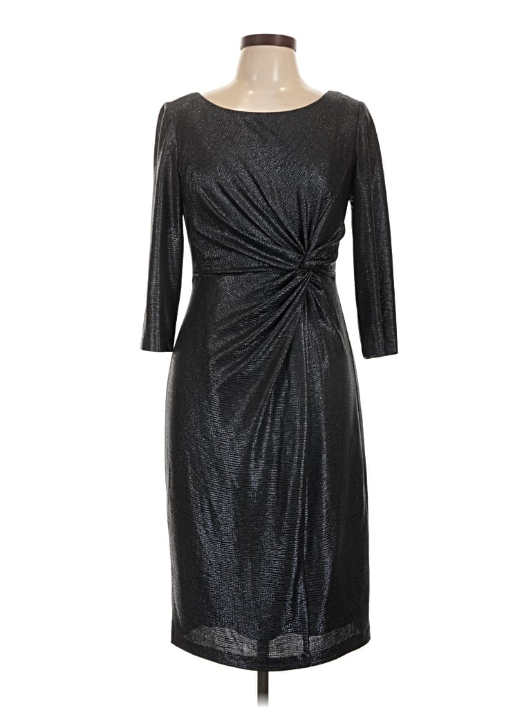 Pre-owned Alex Evenings Cocktail Dress In Silver