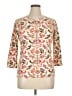 J. McLaughlin Ivory 3/4 Sleeve Blouse Size XL - photo 1
