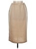 LUMINARY 100% Polyester Solid Tan Casual Skirt Size M - photo 2