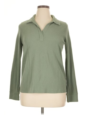 Caslon Long Sleeve Polo (view 1)