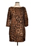 St. John Animal Print Brown Casual Dress Size 10 - photo 1