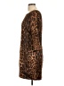 St. John Animal Print Brown Casual Dress Size 10 - photo 5