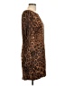 St. John Animal Print Brown Casual Dress Size 10 - photo 4