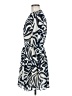 MNG 100% Polyester Print Blue Casual Dress Size 8 - photo 5