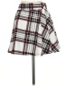 Shein Plaid White Casual Skirt Size 4 - photo 2