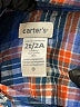 Carter's 100% Cotton Plaid Blue Long Sleeve Button-Down Shirt Size 2T - photo 3